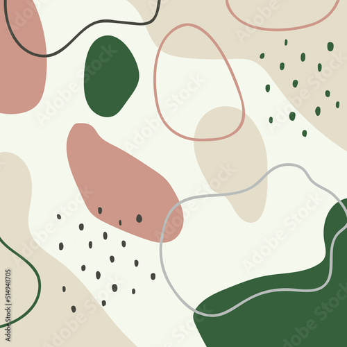 abstract background with spots  dots and lines