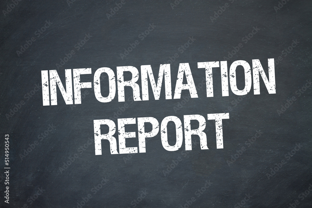 Obraz premium Information Report