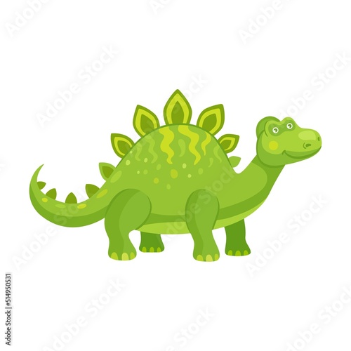 Monsters and prehistoric reptile. Dino flat icon. Ancient pterodactyl  brontosaurus and triceratops isolated vector illustration