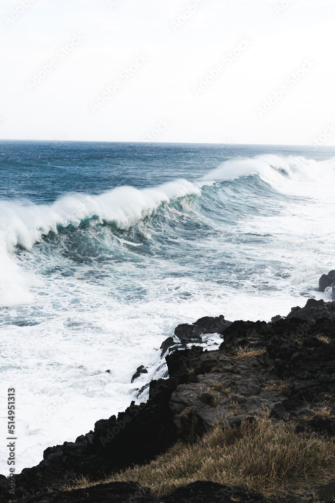 Austral ocean swell - waves crashing on the rocks Austral ocean swell - waves crashing on the rocks