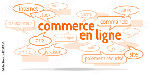 Nuage de Mots Commerce en Ligne v10
