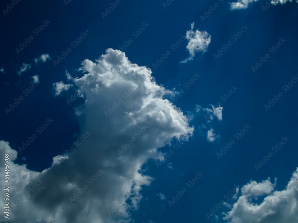Photo of a blue sky with clouds Photo of a blue sky with clouds