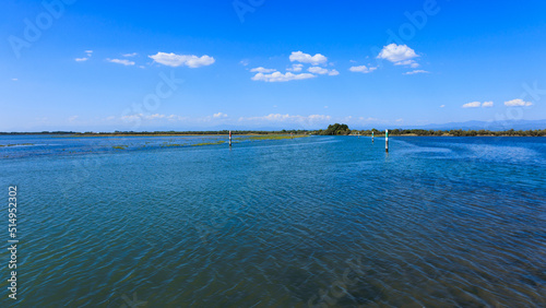 view of the Grado lagoon. Friuli Italy