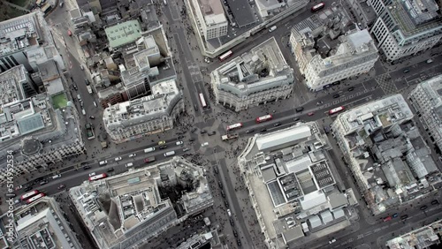 aerial view of the city