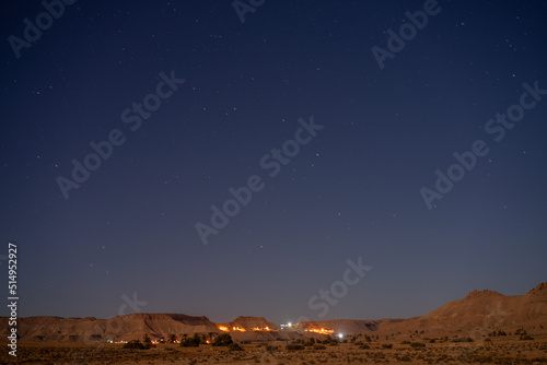 Some views of south Dahar by night -south Tunisia -tatouine governorate - Tunisia