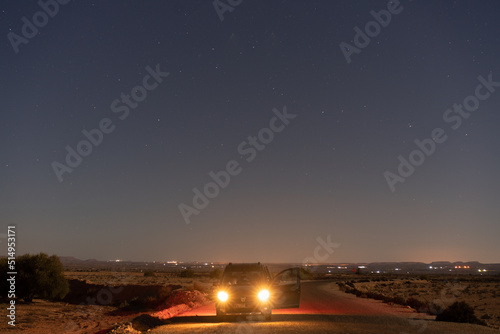 Some views of south Dahar by night -south Tunisia -tatouine governorate - Tunisia © skazar