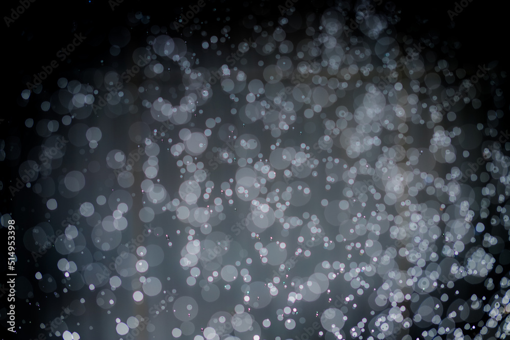 Obraz premium Abstract black bokeh