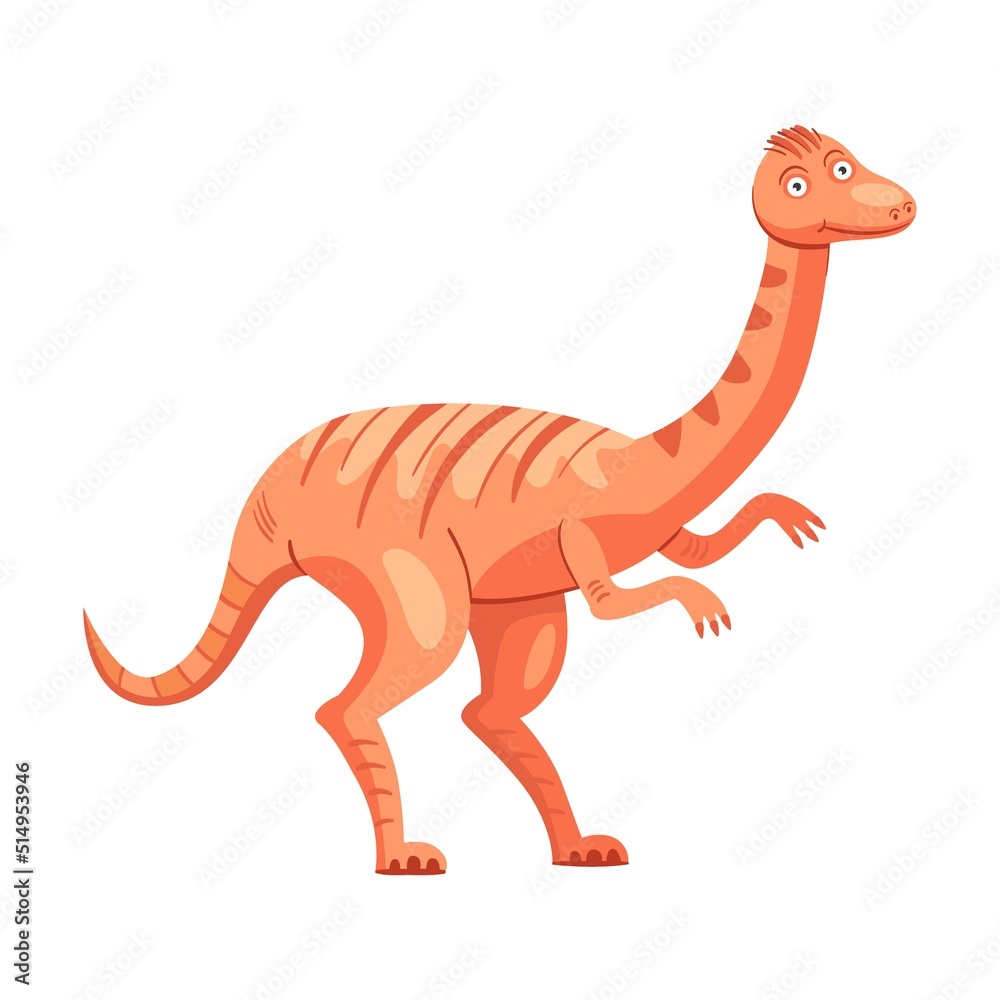 Cute dino flat icon. Cartoon ancient pterodactyl, brontosaurus and triceratops isolated vector illustration. Monsters and prehistoric reptile