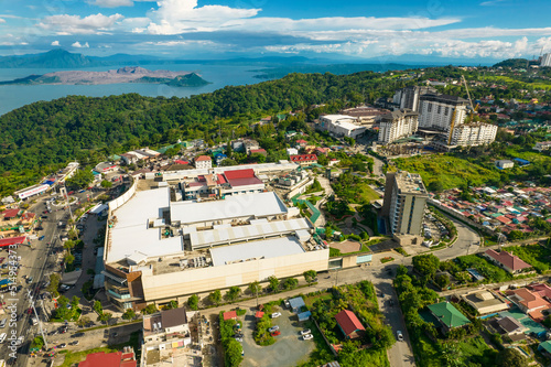 Tagaytay, Cavite, Philippines - Fora mall and Ayala Mall Serin along the Tagaytay ridge. photo
