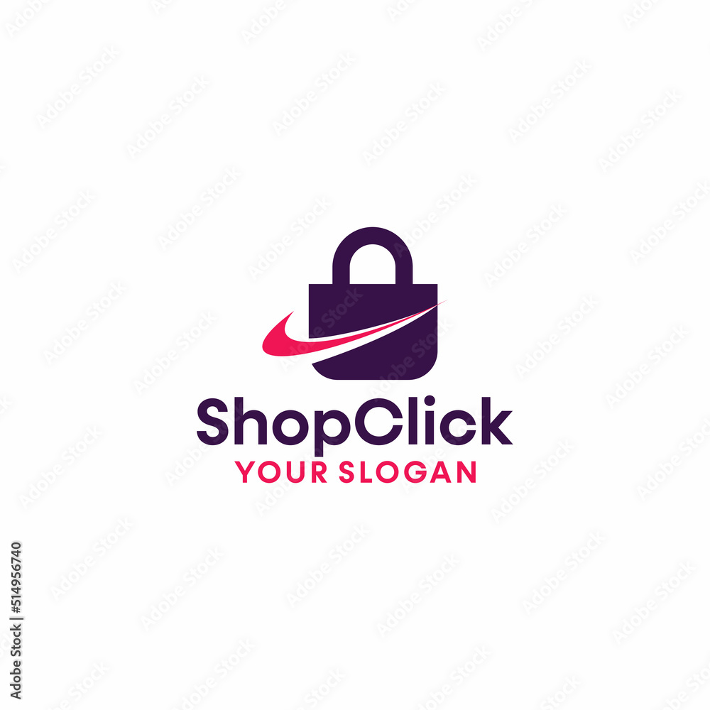 Modern Online Shop Logo designs Template Modern Online Shop Logo designs Template