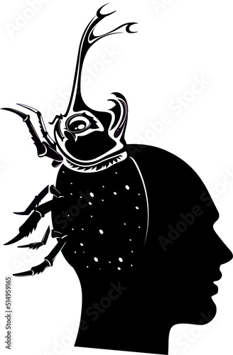 Human psychology, metamorphosis concept, kafkaesque