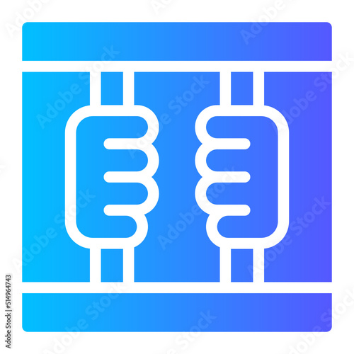 prison gradient icon