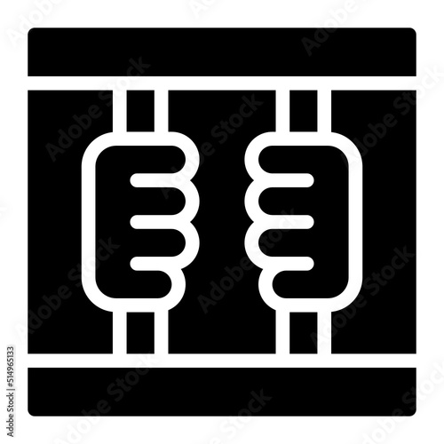prison glyph icon
