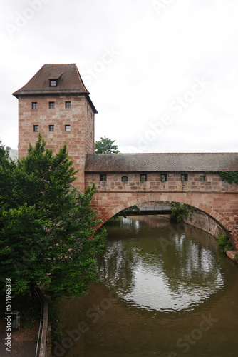 Schlayer tower in old fortification in Nuremberg, Germany