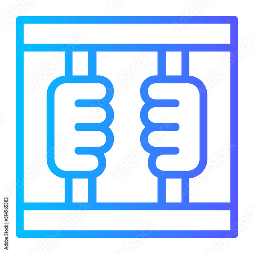 prison gradient icon