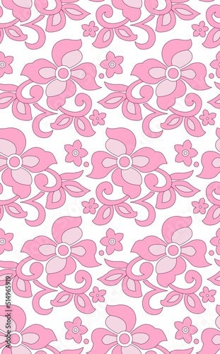 seamless pattern with flowers
