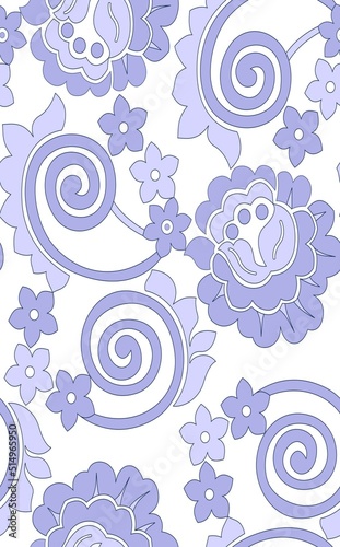 seamless pattern with flowers