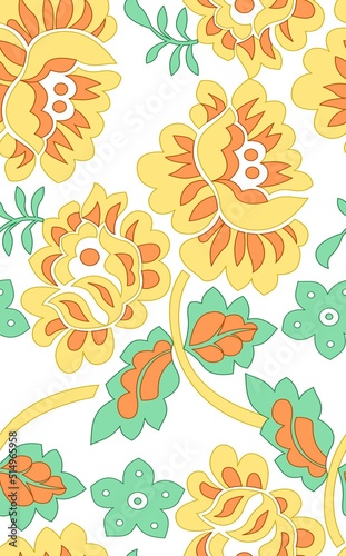 seamless pattern with flowers