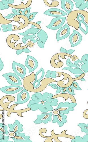 seamless pattern with flowers