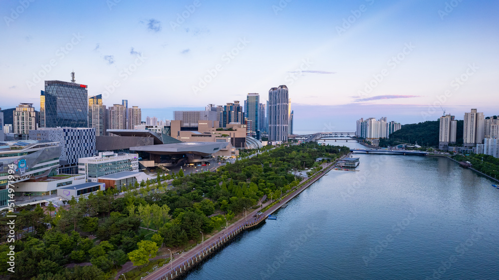 Naklejka premium 부산 해운대 센텀시티