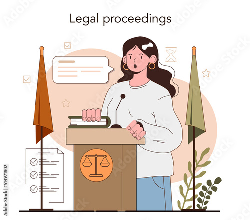Lawyer concept. Law advisor or consultant, advocate defending