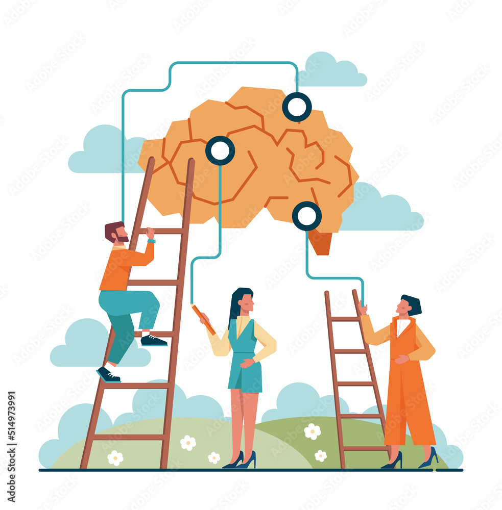 Brainstorm concept. New idea generation in teamwork discussion Brainstorm concept. New idea generation in teamwork discussion