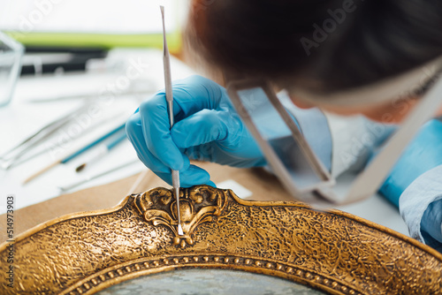 Ornate Gold-Plated Picture Frame Restoration photo