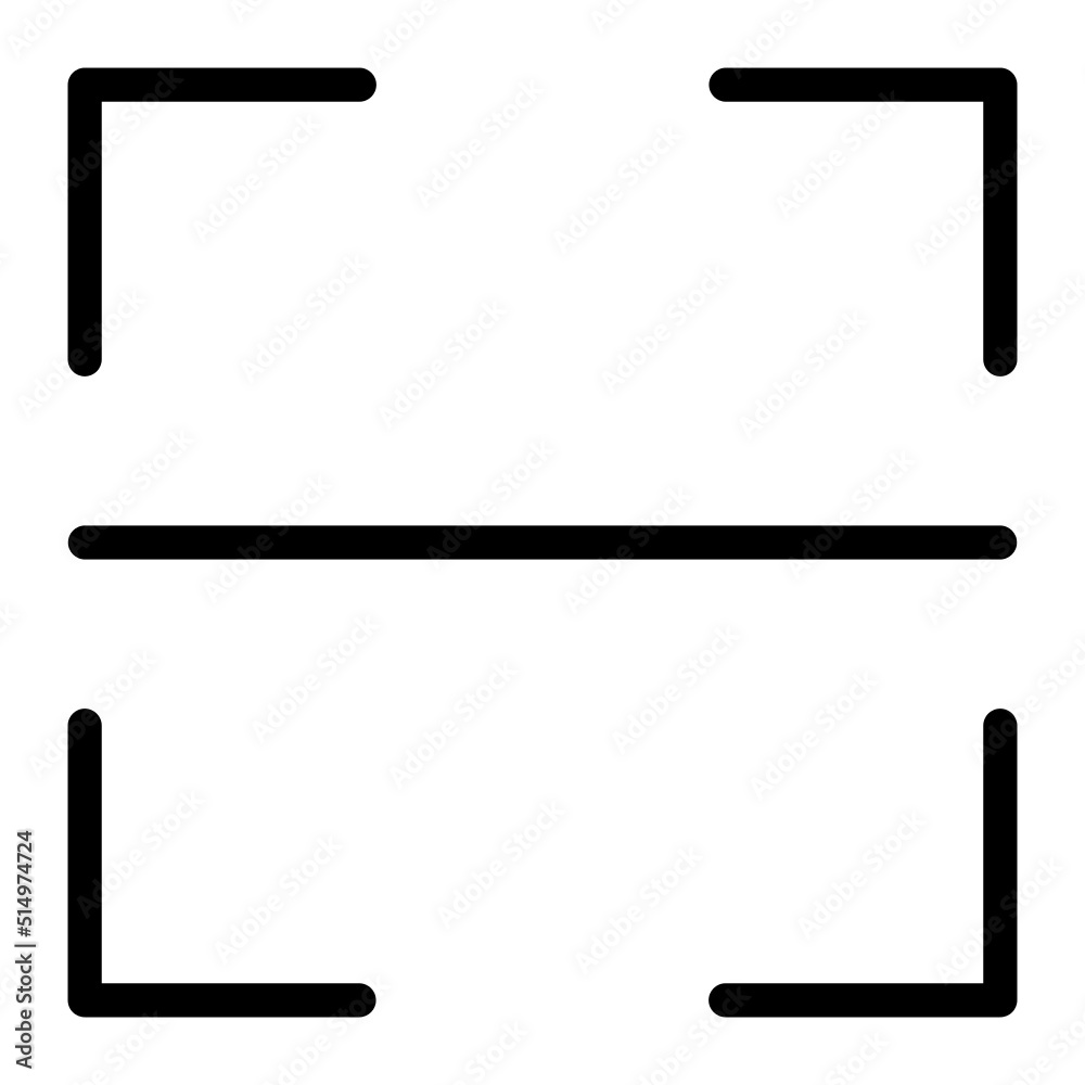barcode line icon barcode line icon