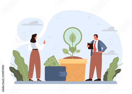 Save energy and save money concept. Idea of reducing energy