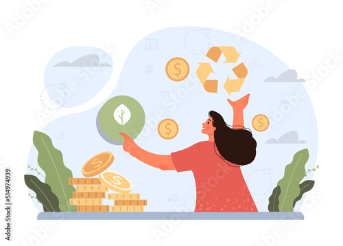 Save energy and save money concept. Idea of reducing energy