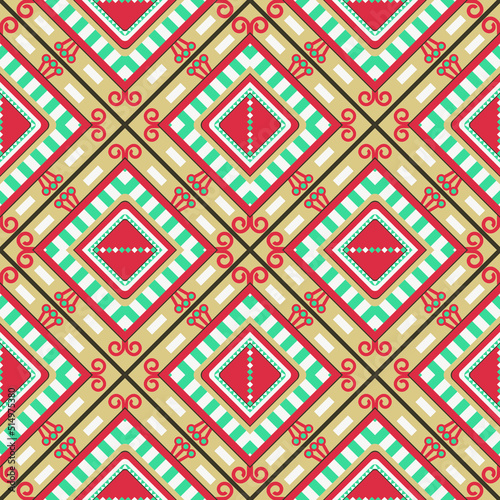 Geometric ethnic ancient pattern. seamless pattern. Design for fabric, curtain, background, carpet, wallpaper, clothing, wrapping, Batik, fabric,Vector illustration. pattern sty
