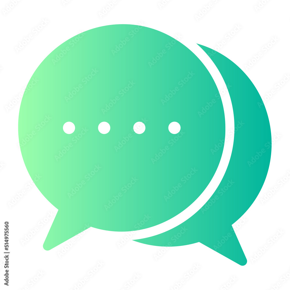 chat gradient icon chat gradient icon