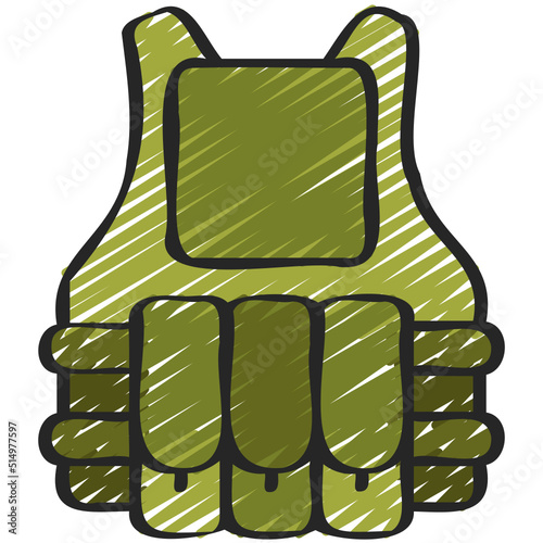 Bullet Proof Jacket Icon