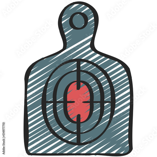 Gun Range Target Icon