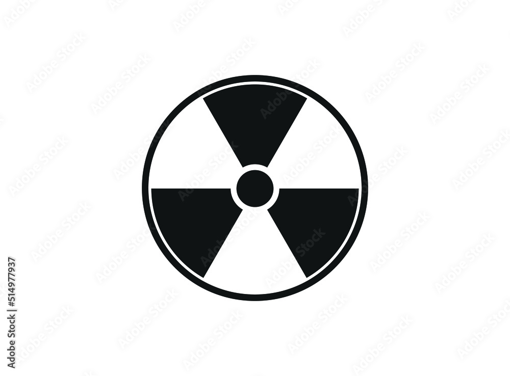 The radiation icon. Radiation symbol.