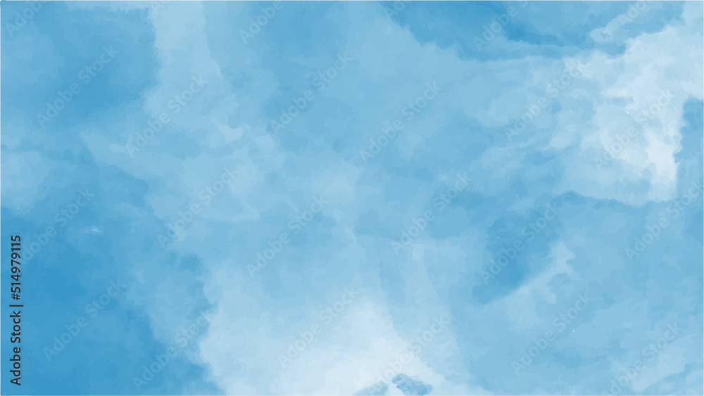 Fototapeta premium Blue watercolor background for textures backgrounds and web banners design