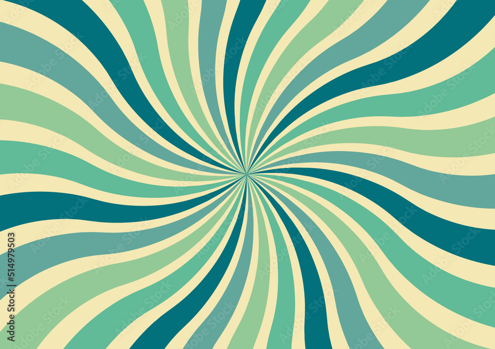 Abstract retro sunburst background, retro colorful style of twist lines, horizontal style Abstract retro sunburst background, retro colorful style of twist lines, horizontal style