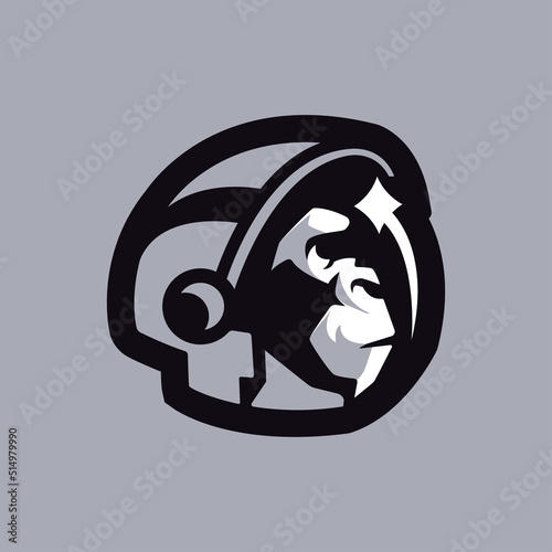 Astronaut Chimpanzee Abstract Icon