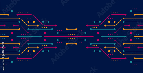 Circuit board. Abstract technology background. Motherboard