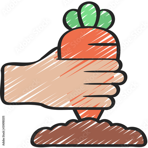 Pull Carrot Out Icon