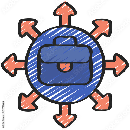 Outsource Business Icon
