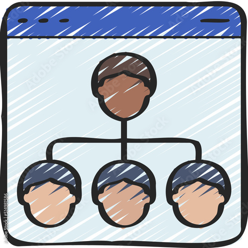 Online Hierarchy Icon