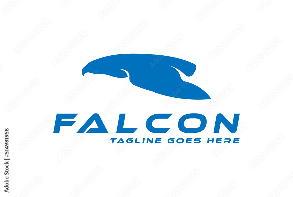 Fast Speed Flying Eagle Hawk Falcon Logo Design Vector Fast Speed Flying Eagle Hawk Falcon Logo Design Vector