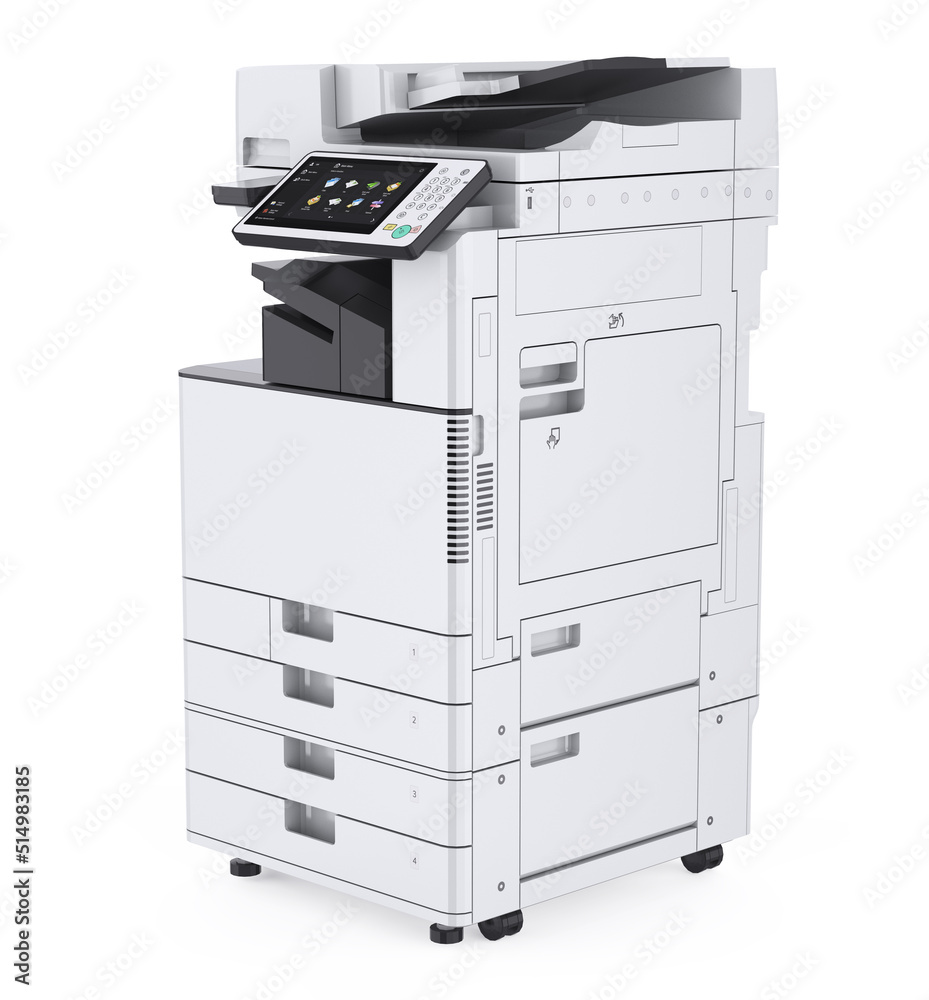 Office Multifunction Printer Isolated