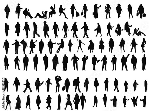 Vector illustration of person silhouette