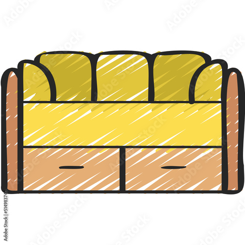 Futon Bed Icon