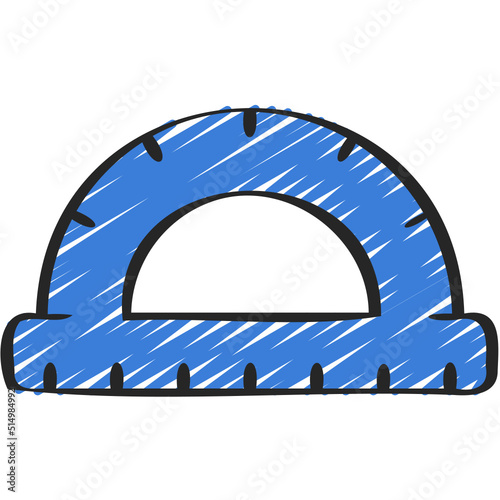Protractor Ruler Icon