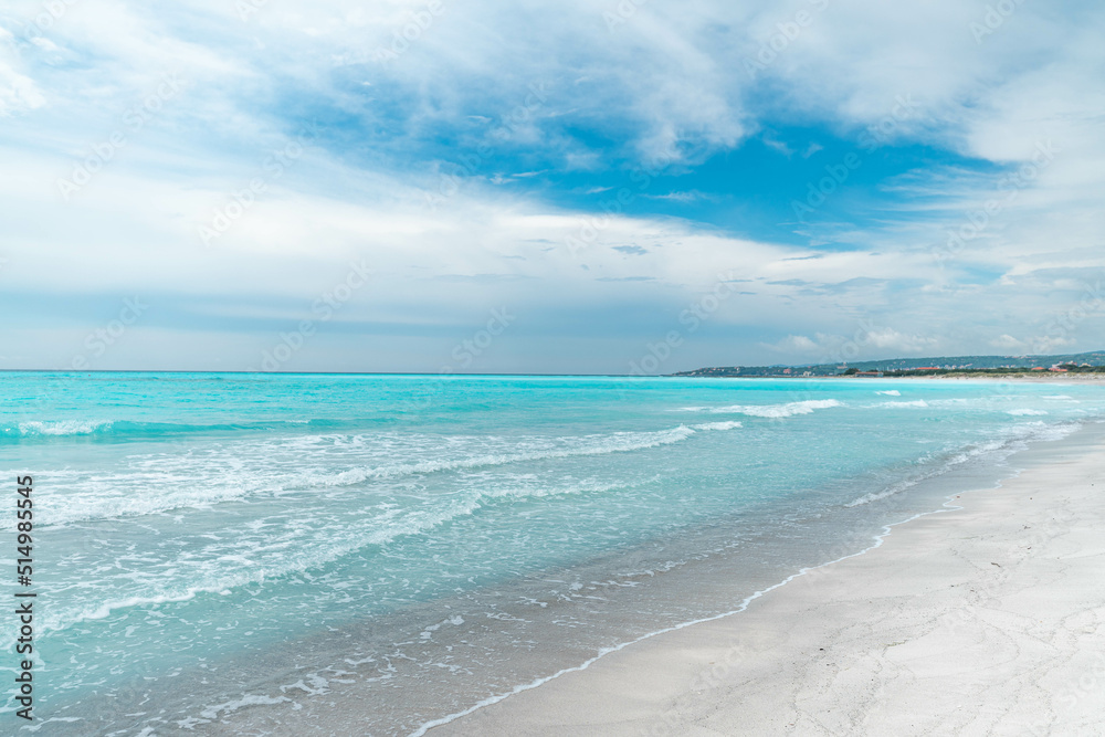 Beautiful Water and Beach in Italy at the Mediterranean Sea in Tuscany Beautiful Water and Beach in Italy at the Mediterranean Sea in Tuscany