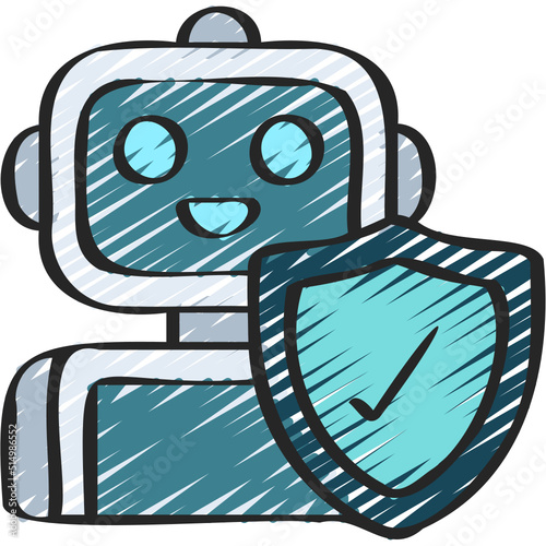 Security Robot Icon