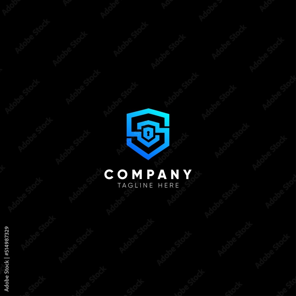 Simple and creative secure logo design. Simple and creative secure logo design.